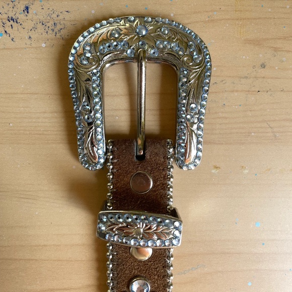 Vintage B.B. Simon Belt RARE Brown Western Cowgirl 36\